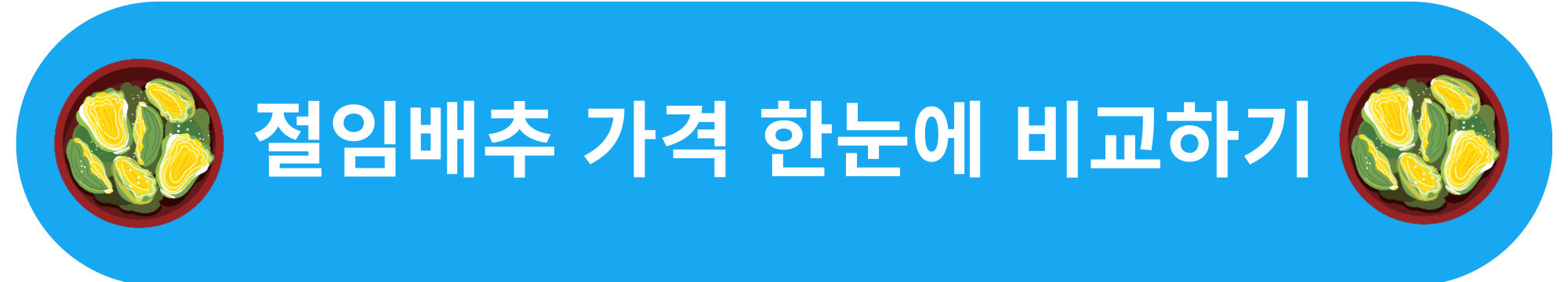 절임배추 가격 한눈에 비교하기