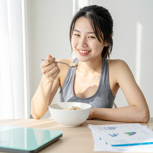 낮은 당지수(GI)로 혈당 스파이크를 방지합니다