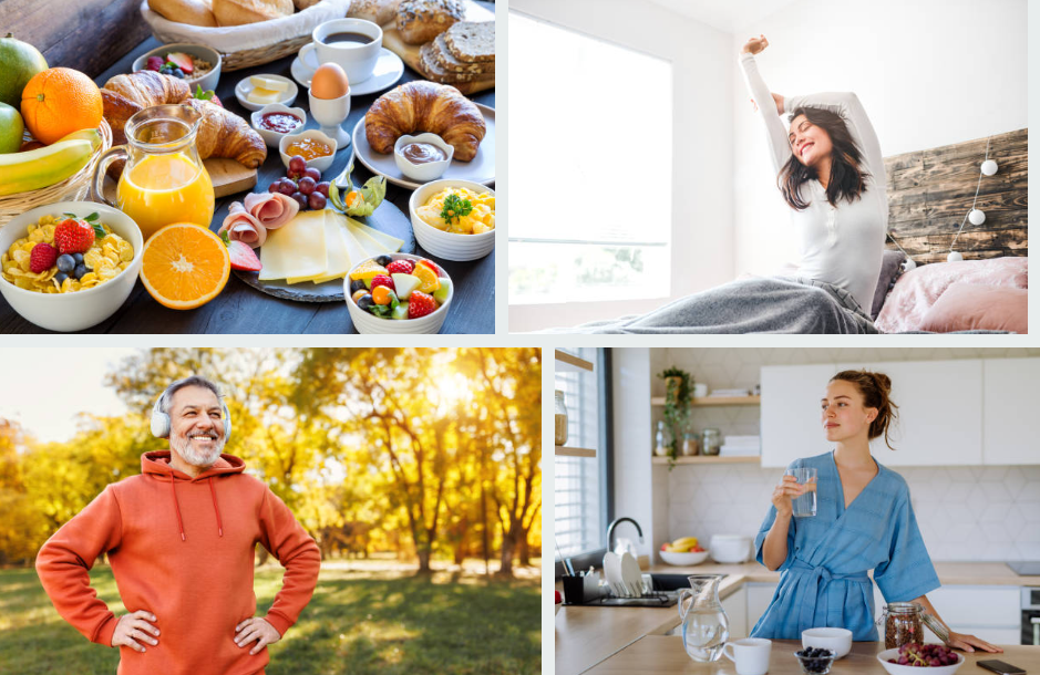 아침 일상의 모습