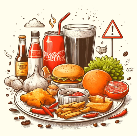 위산 역류를 유발하는 음식
