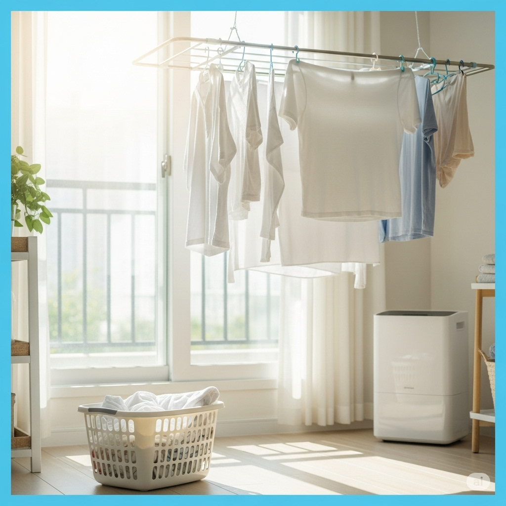 장마철 빨래 냄새 제거 및 예방법