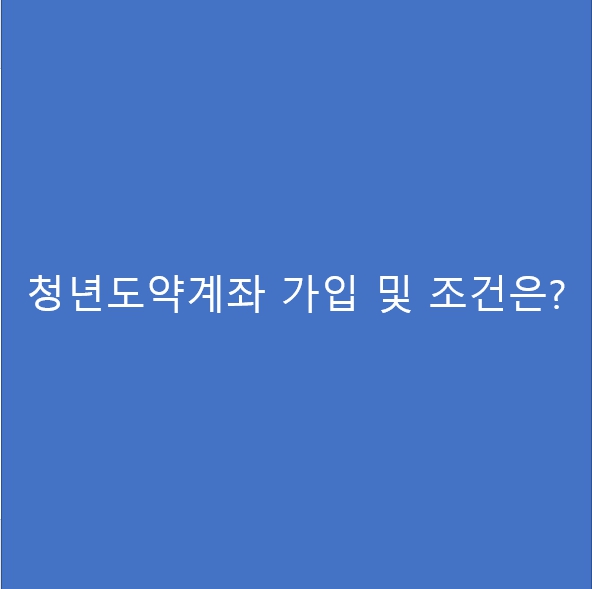 청년도약계좌 가입