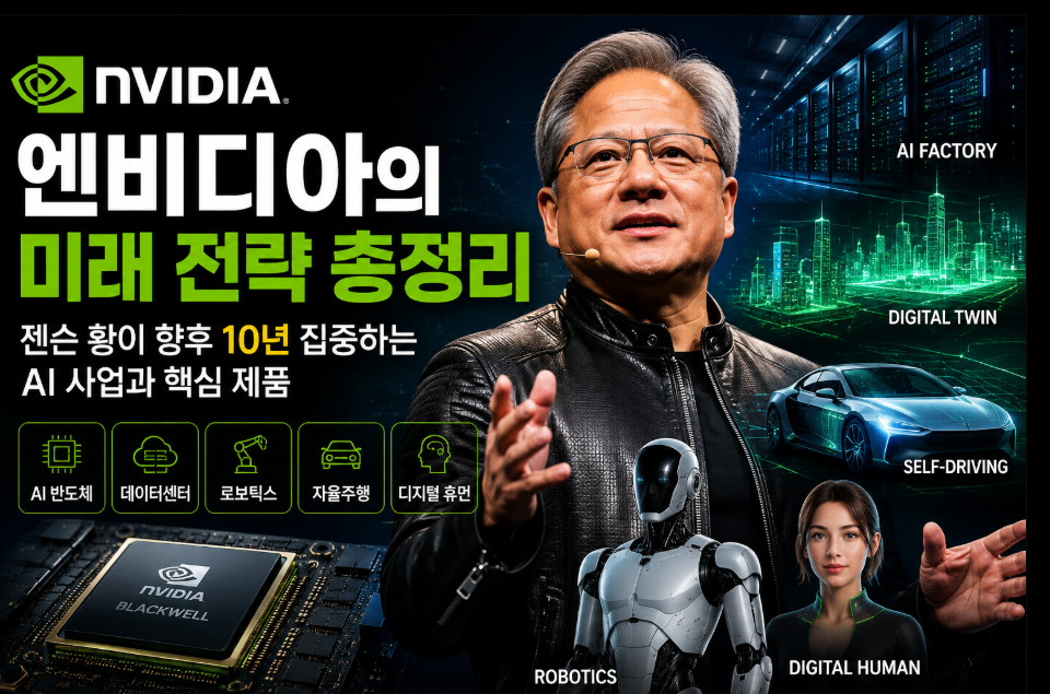 젠슨 황이 향후 10년 집중하는 AI 사업과 핵심 제품
