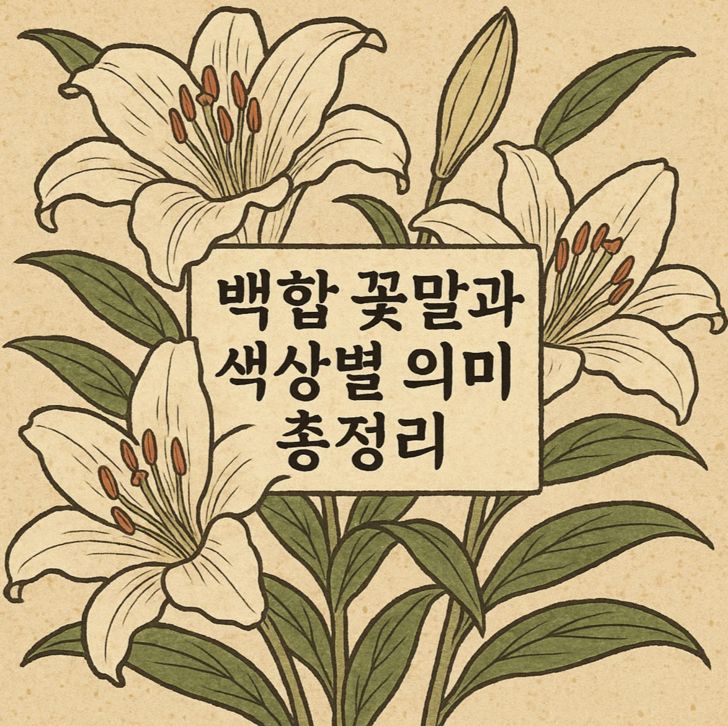 백합 꽃말과 색상별 의미 총정리
