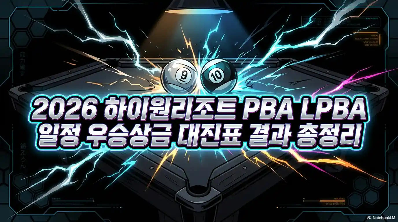 2026 하이원리조트 PBA LPBA 당구 대회 일정 우승상금 대진표 결과 총정리