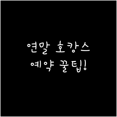 2024년 연말 호캉스 패키지 예약,..