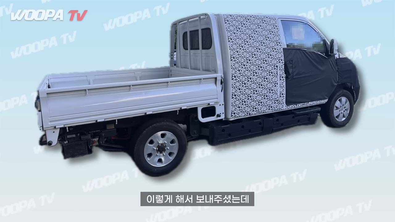 현대차 '포터 2 풀체인지' 테스트카 (출처 : 우파TV)