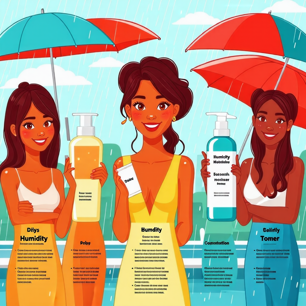 장마철 피부 관리 완벽 가이드: 피부 타입별 효과적인 습기 관리법