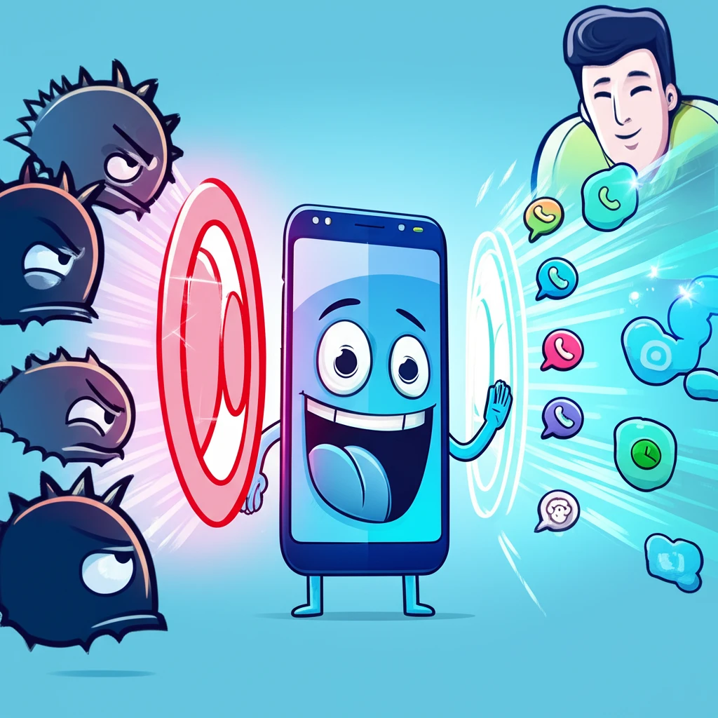 스팸 스트레스 해방 갤럭시 기본 기능..