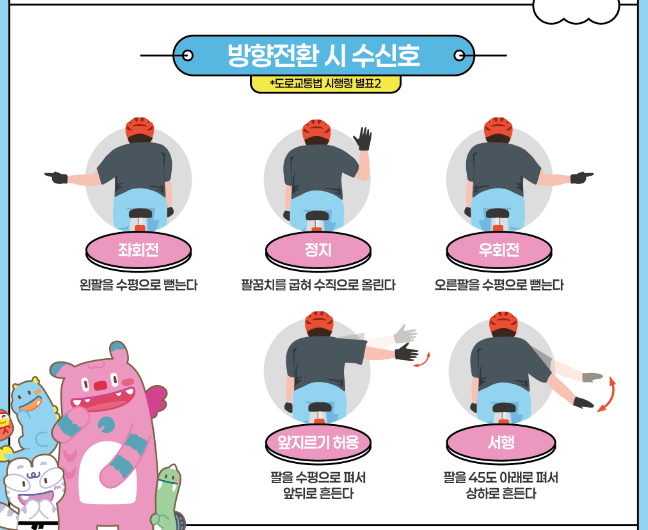 자전거 수신호