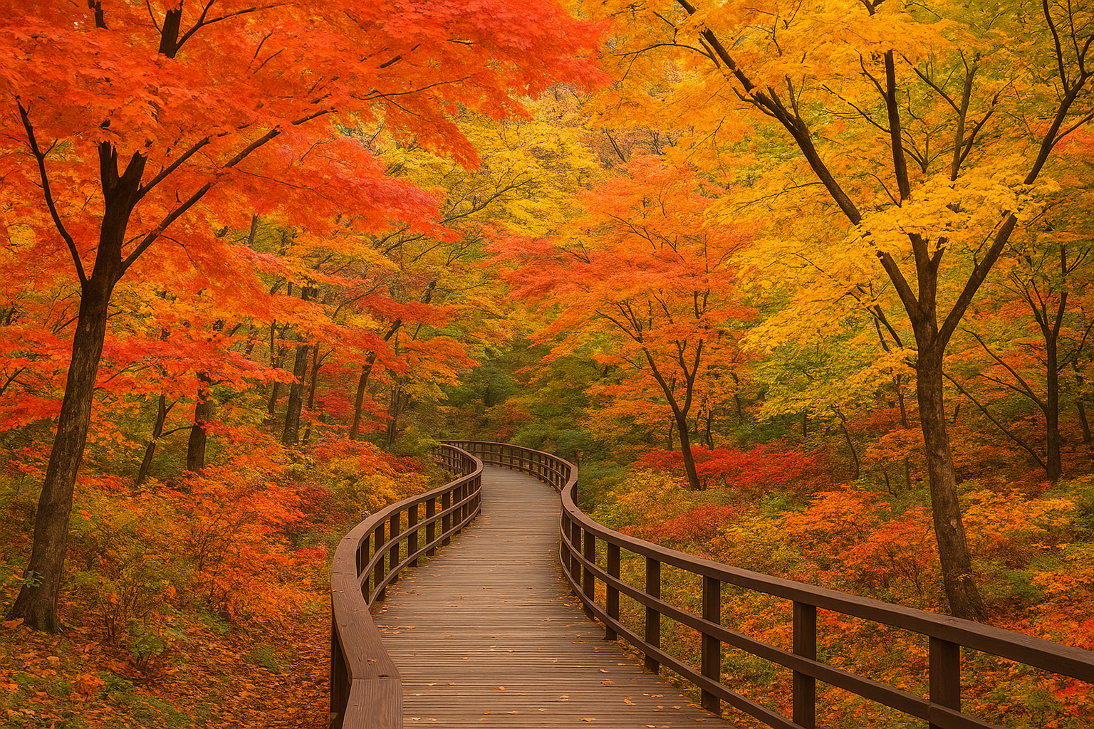 2025년 가을 화담숲 예약 방법과 단풍 절정 명소관련 이미지