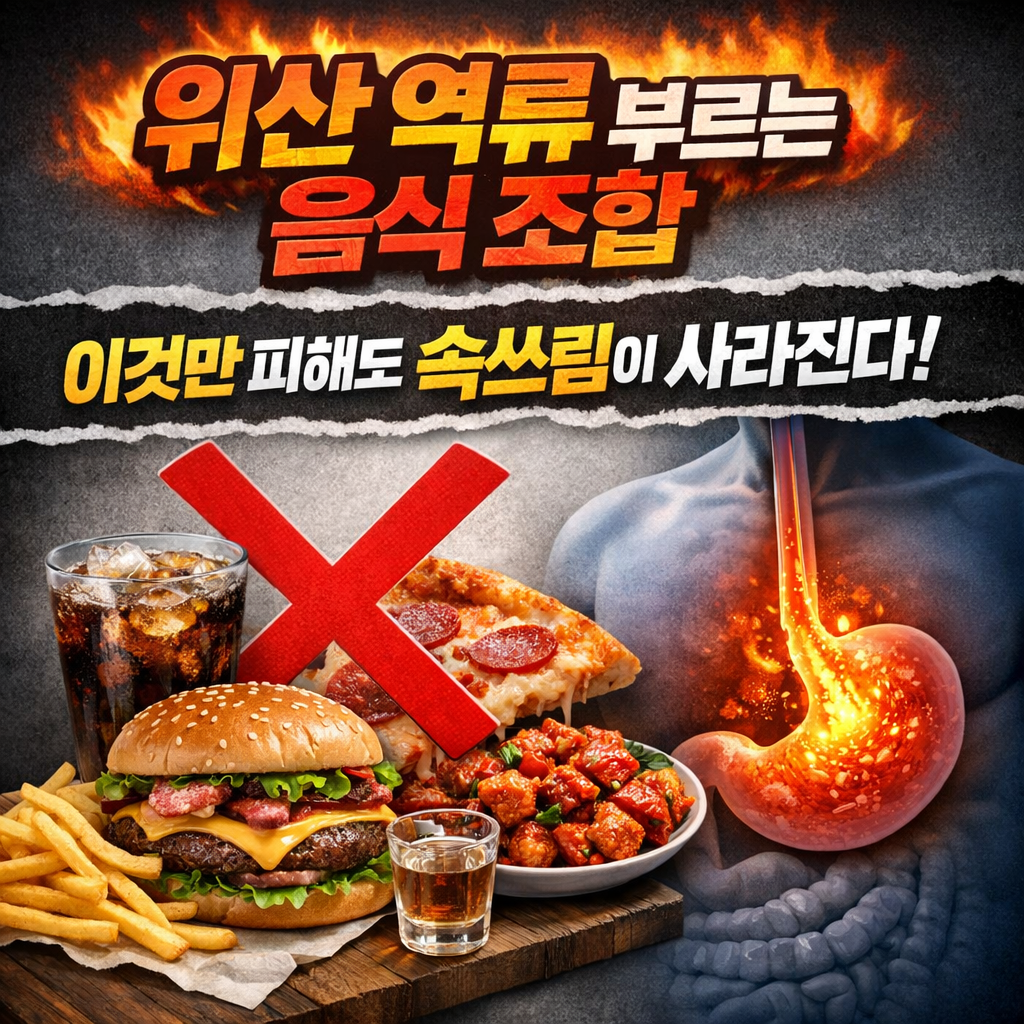 위산 역류를 부르는 음식 조합