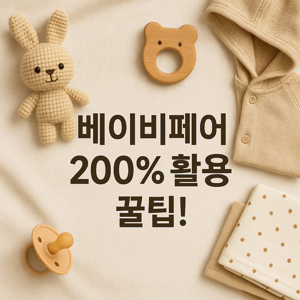 베이비페어 200% 활용 꿀팁!