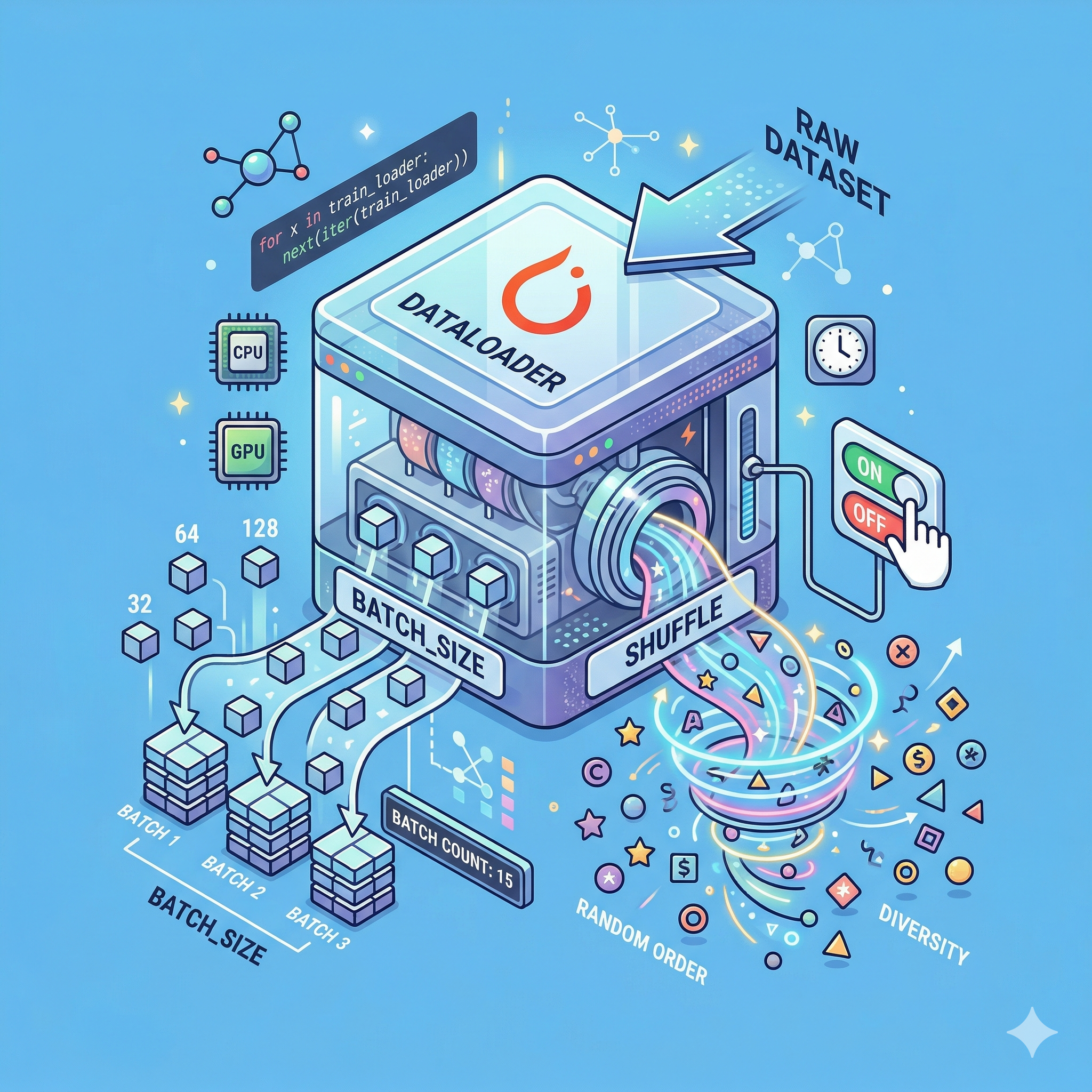 batch_size와 shuffle 옵션