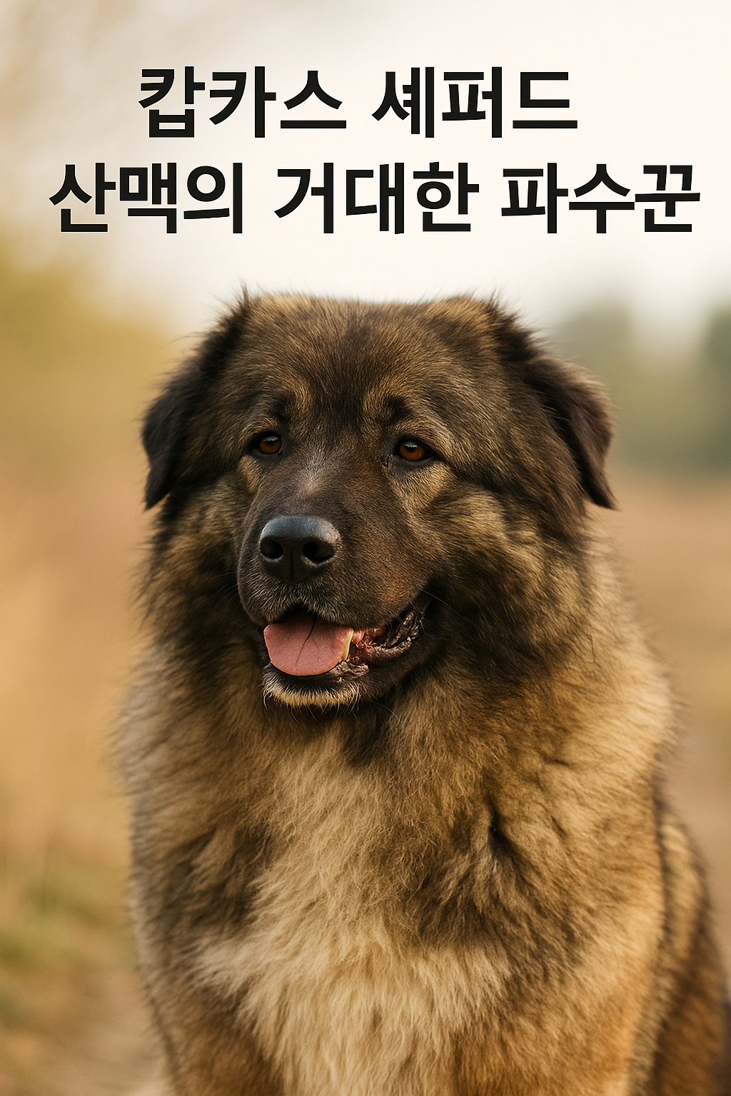 캅카스 셰퍼드(Caucasian Shepherd) 이미지 &ndash; 산맥의 거대한 파수꾼