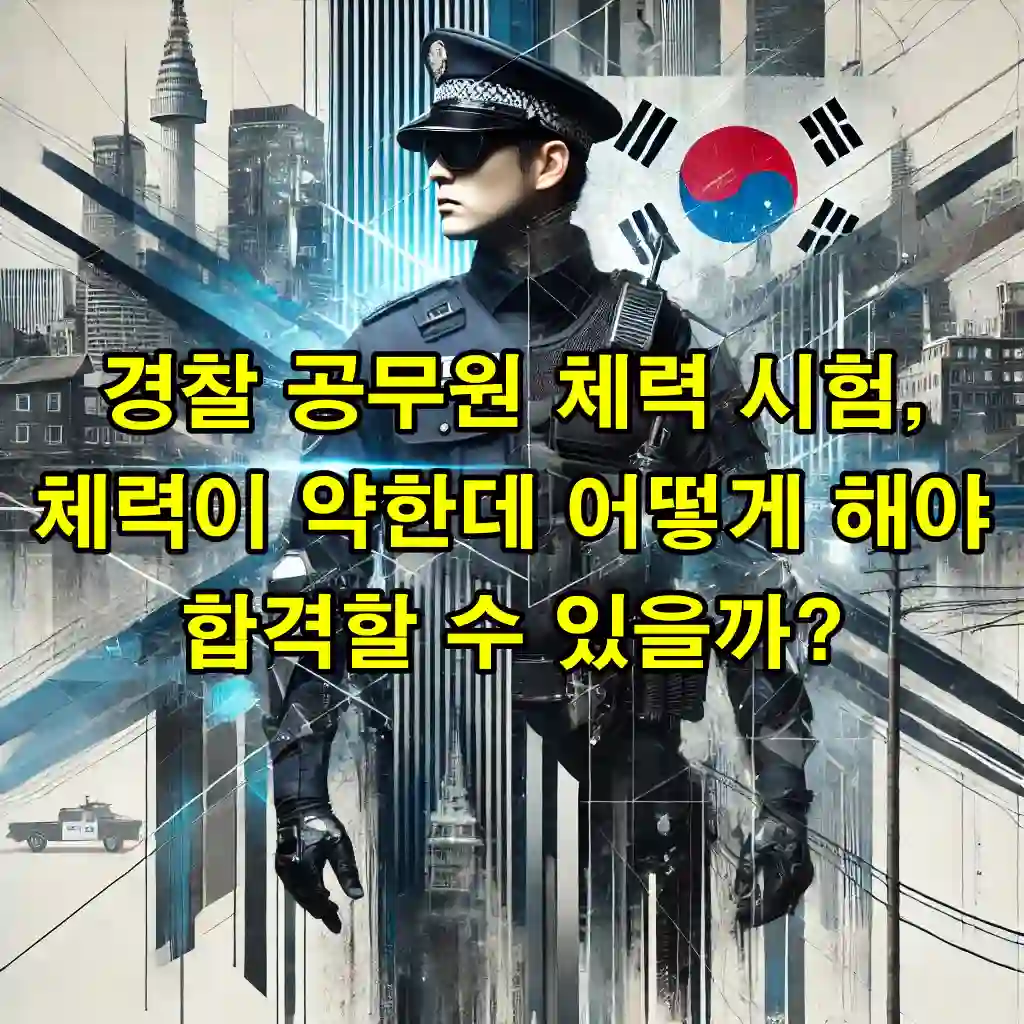 경찰 공무원 체력 시험, 체력이 약한데 어떻게 해야 합격할 수 있을까?