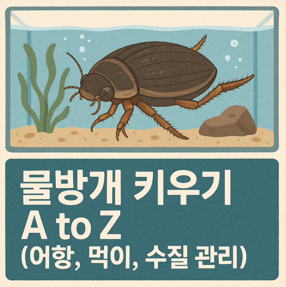 물방개 키우기 A to Z (어항, 먹이, 수질 관리)
