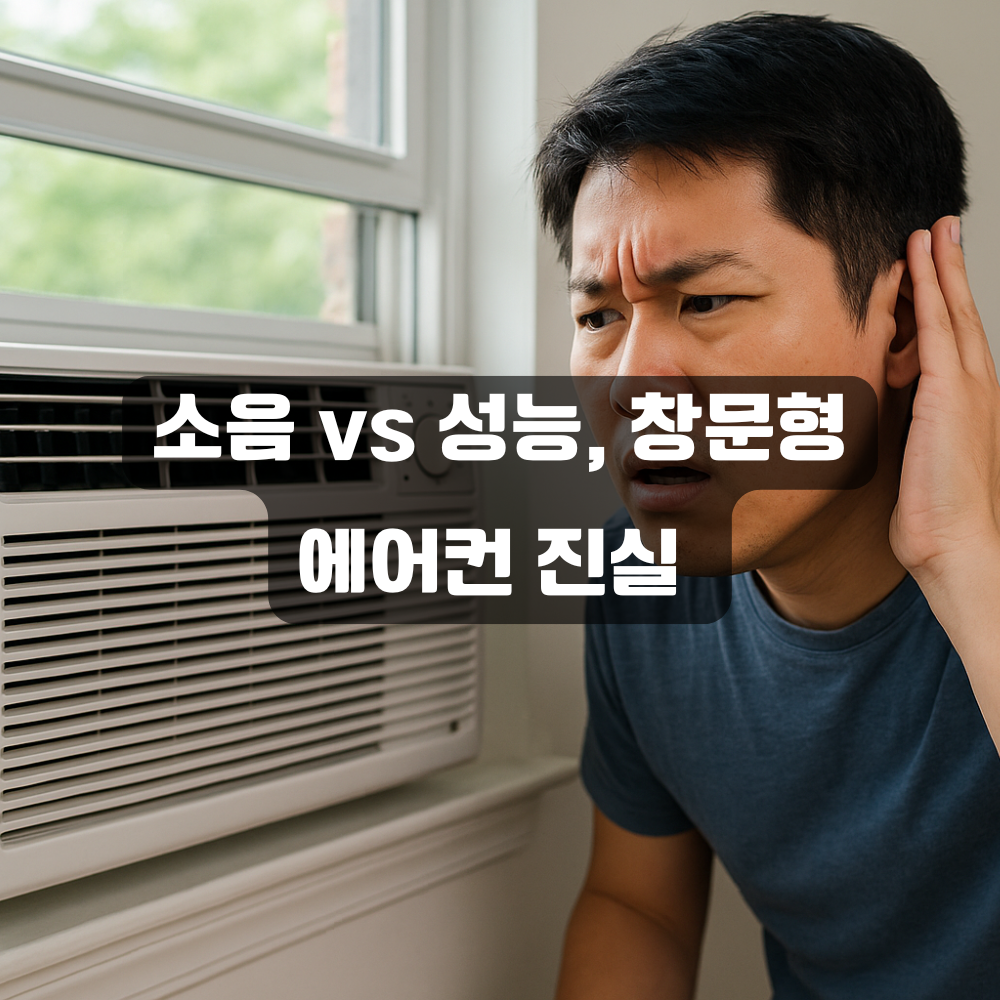 소음 vs 성능, 창문형 에어컨 진실