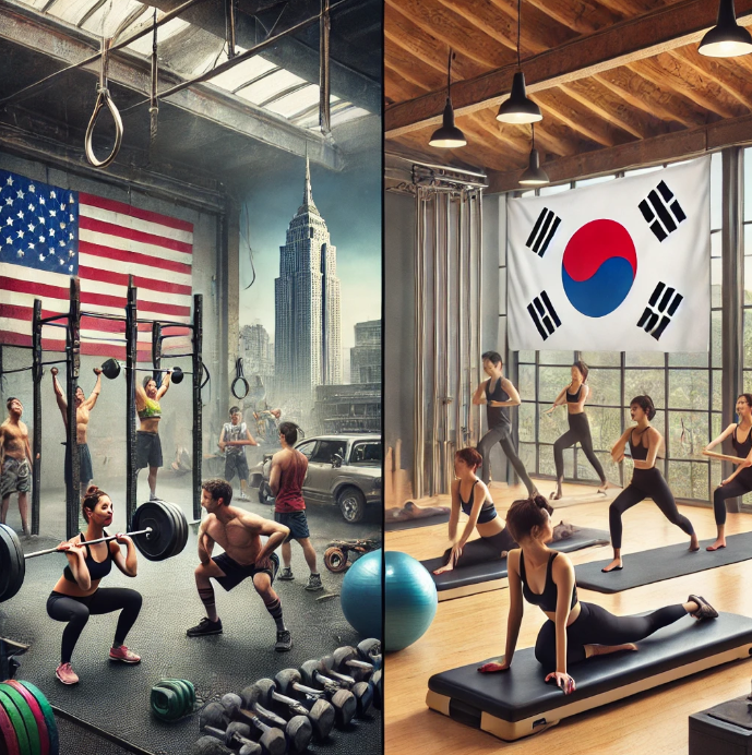 미국, 한국 운동 트렌드 관련 사진