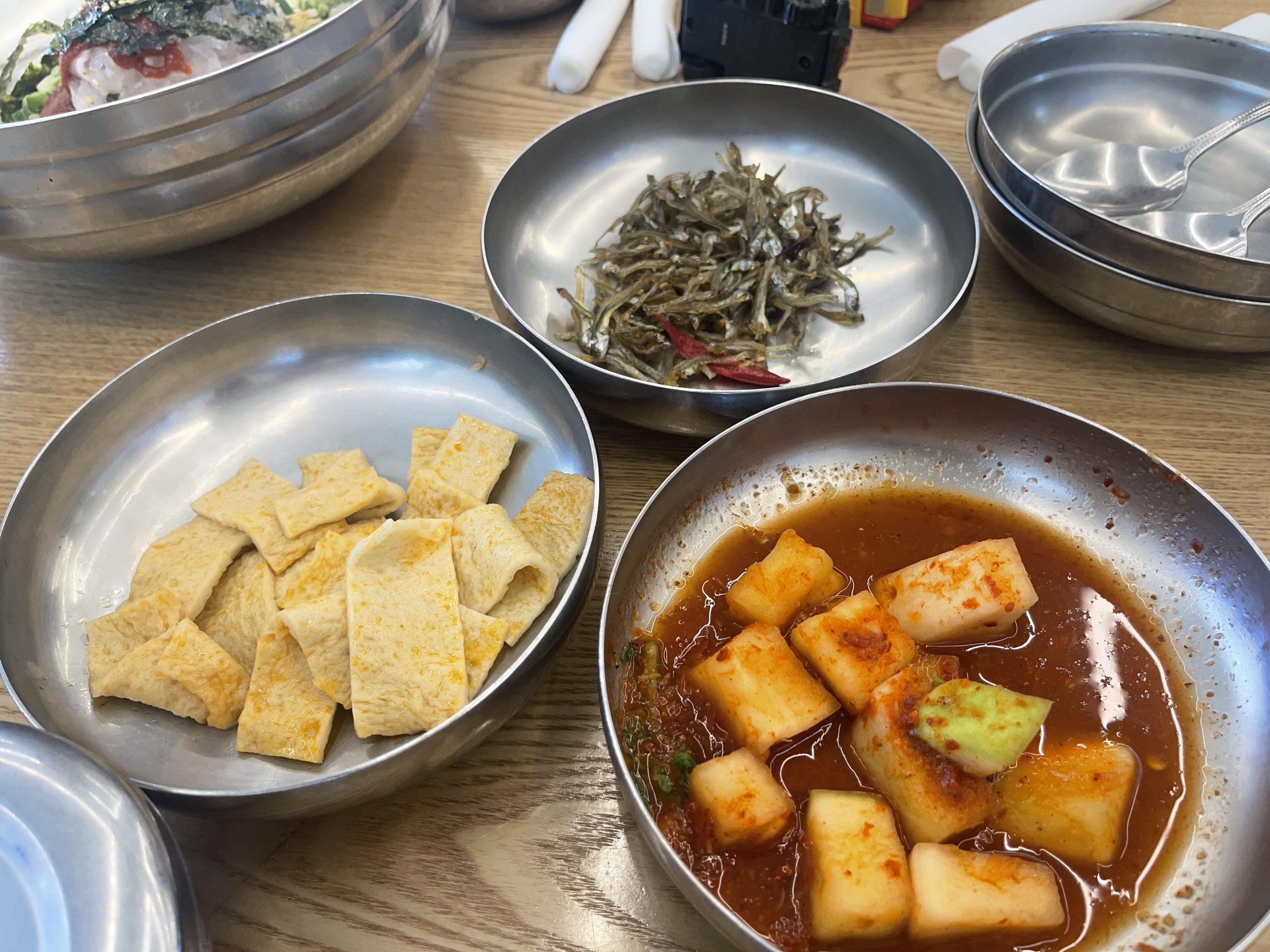 환여횟집 포항 물회 맛집 기본찬