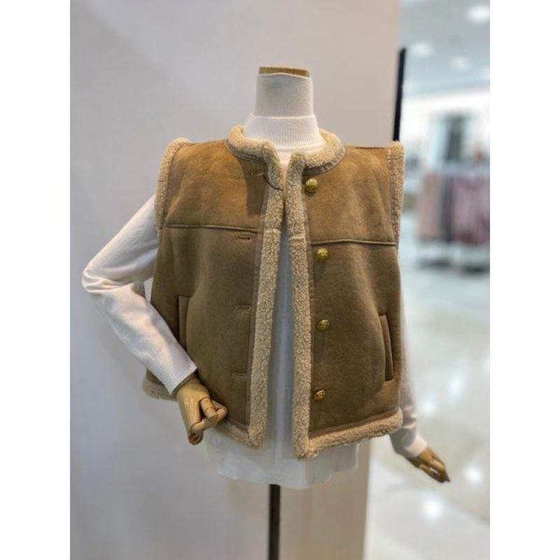 JEIKEI 제이케이 금장무스탕베스트 JNDMU003B