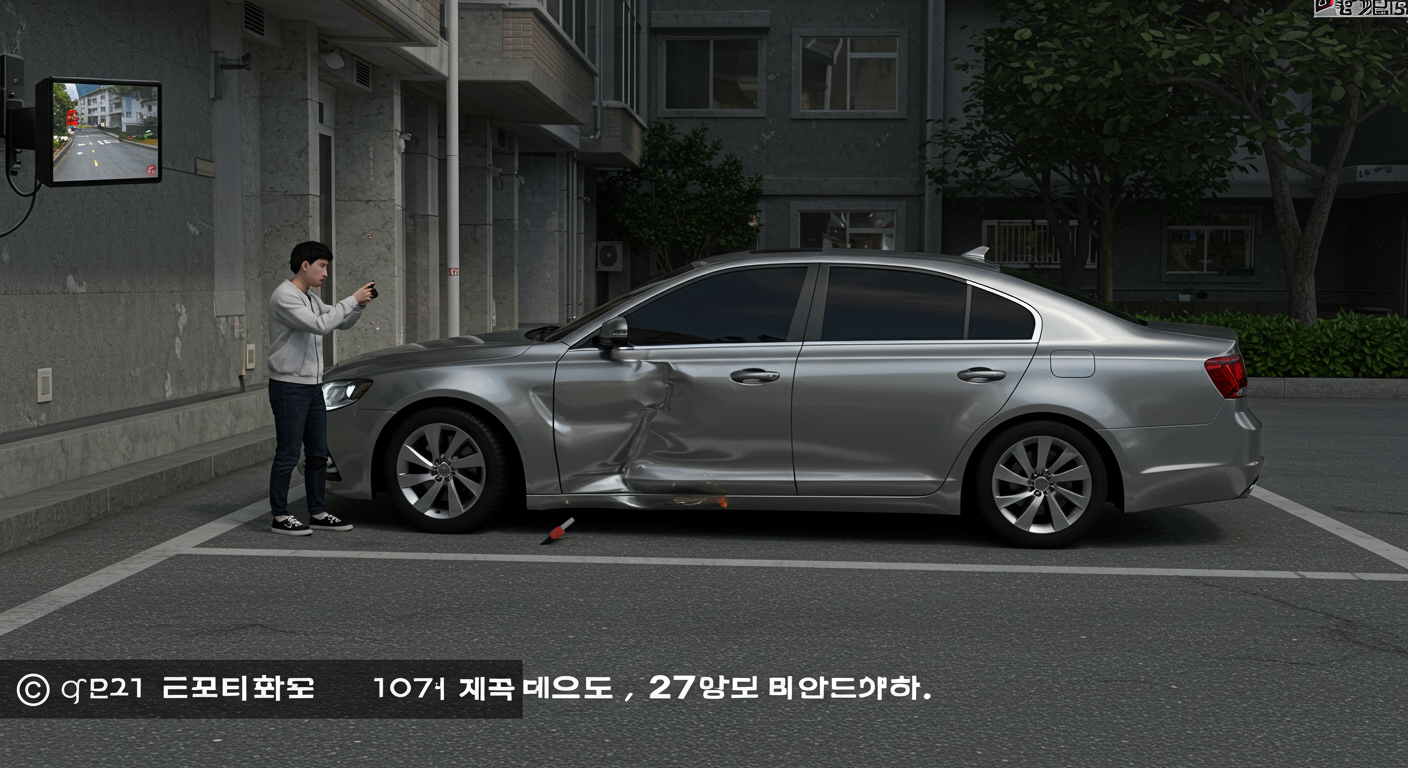 문콕사고&amp;#44; CCTV 증거&amp;#44; 자동차보험