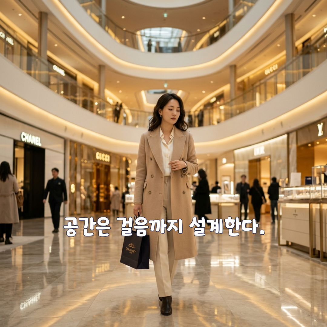 공간은 걸음까지 설계한다.