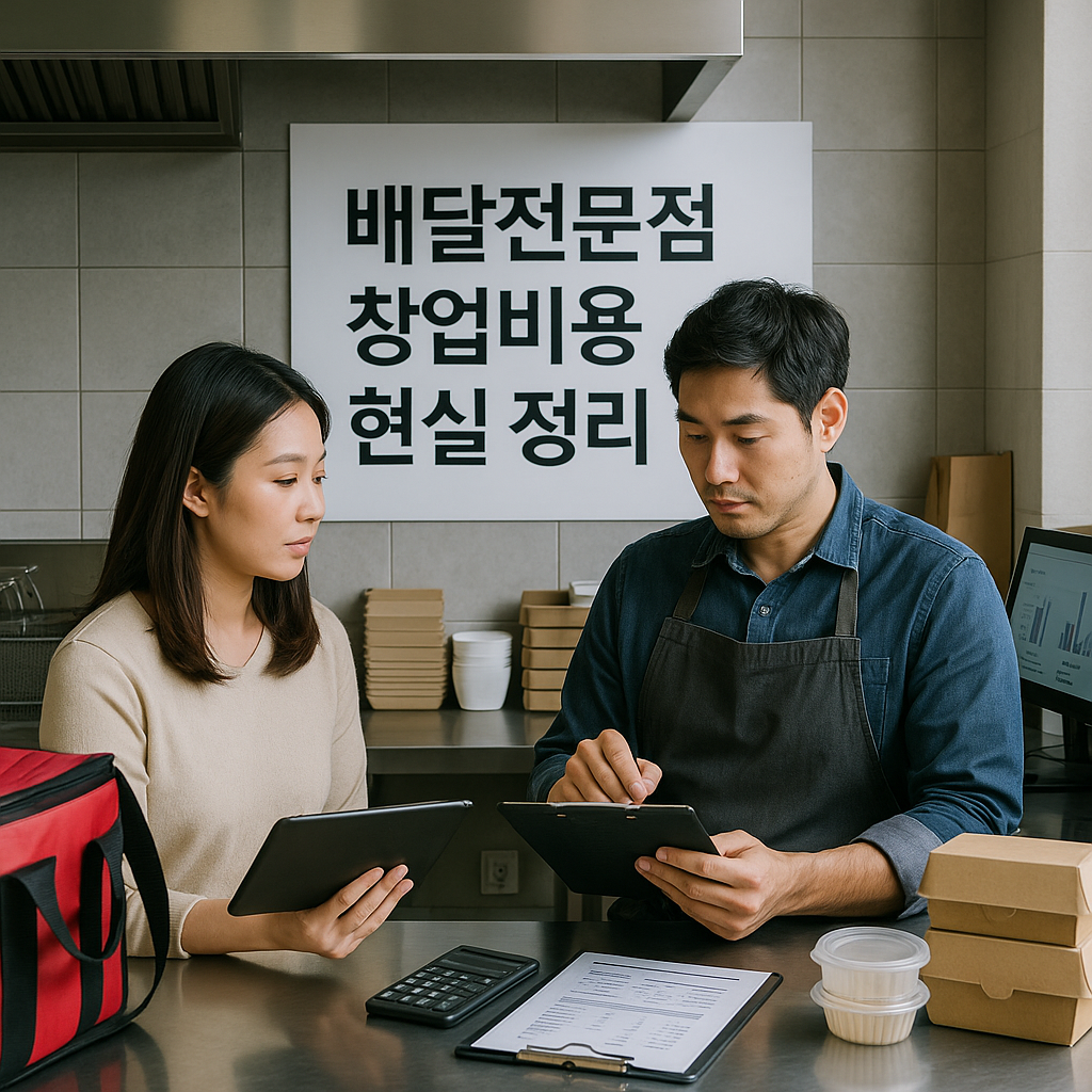 배달전문점 창업비용 현실 정리