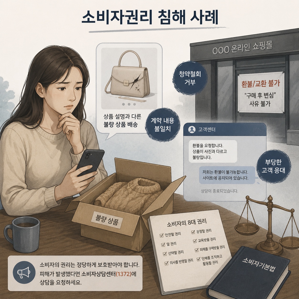 소비자권리 종류, 소비자권리 침해 사례, 소비자권리 8가지, 소비자 8대 권리, 소비자 8대 권리 침해 사례, 소비자권리 보호