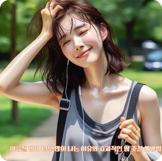 여름철 땀이 너무 많이 나는 이유와 효과적인 땀 조절 예방법