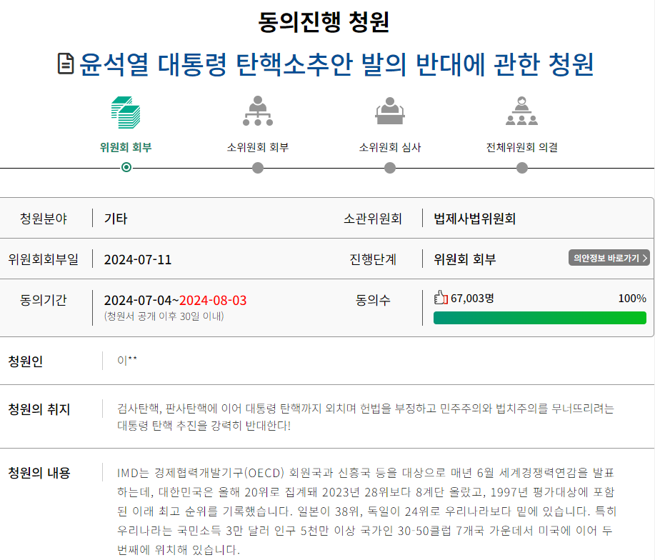 윤석열 탄핵반대청원2