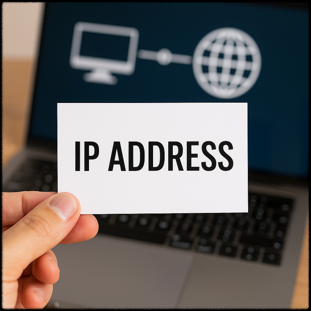 IP 주소를 확인하는 모습