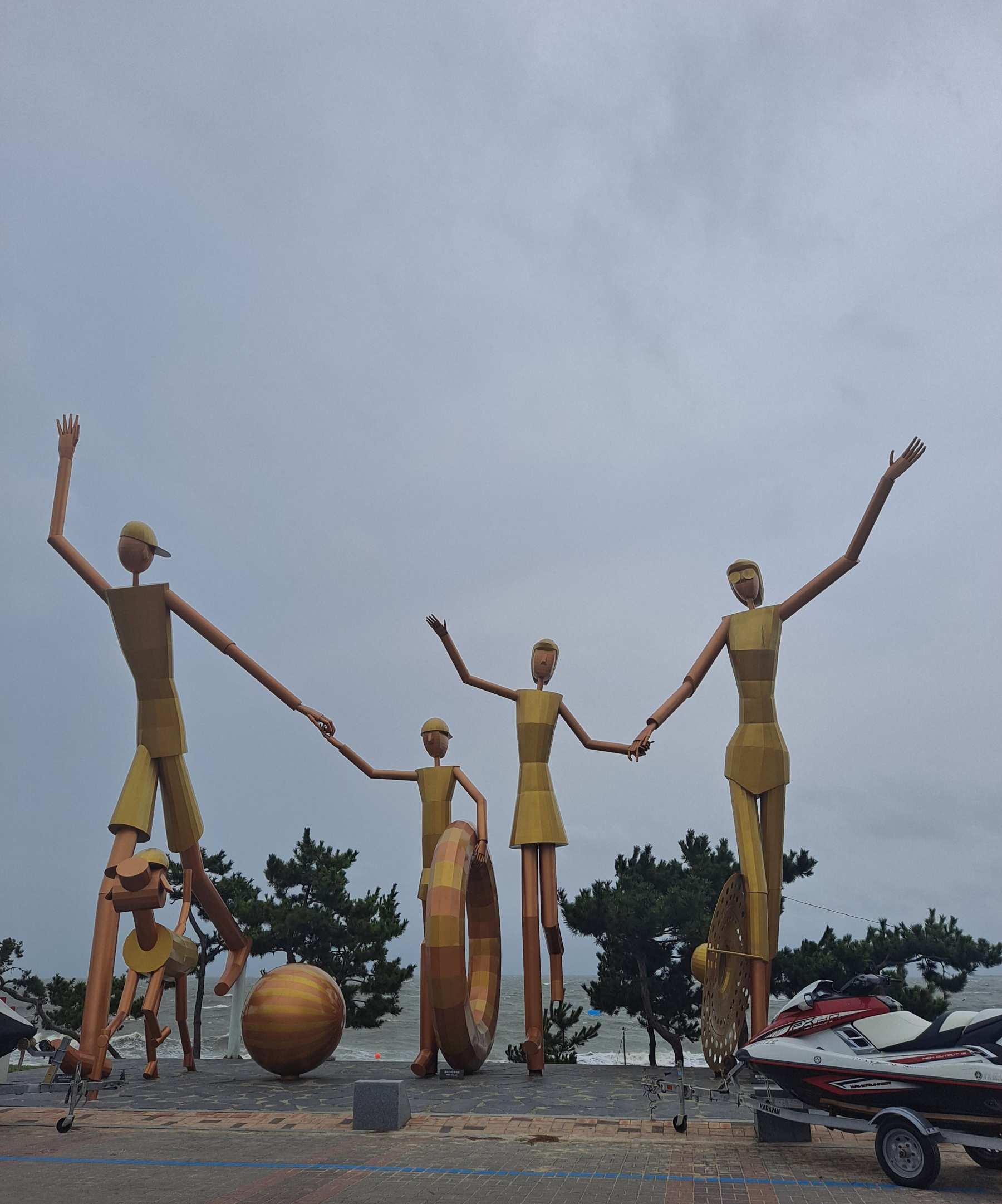 보령해변 조각상