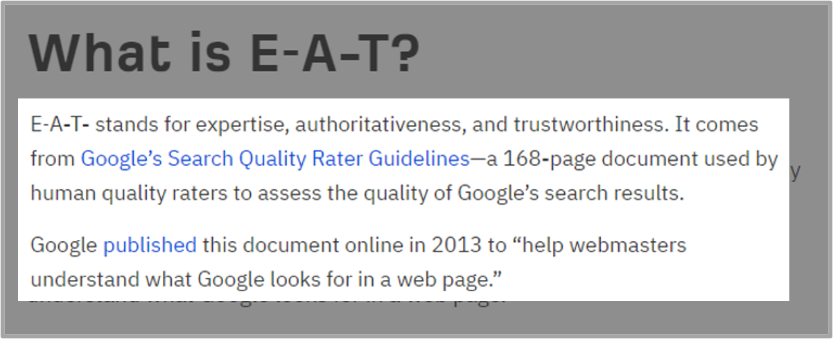 E-A-T 이미지