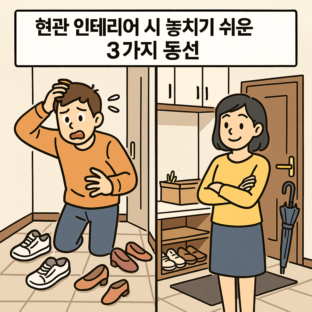 현관 인테리어 시 놓치기 쉬운 3가지 동선