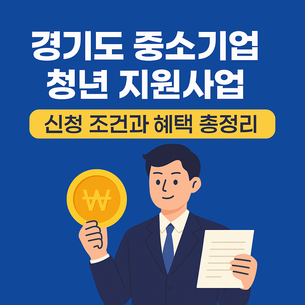 경기도 중소기업 청년 지원사업 2025 신청 조건과 혜택 총정리