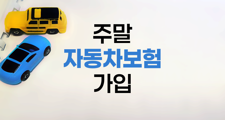 주말 자동차보험 가입 가능 여부