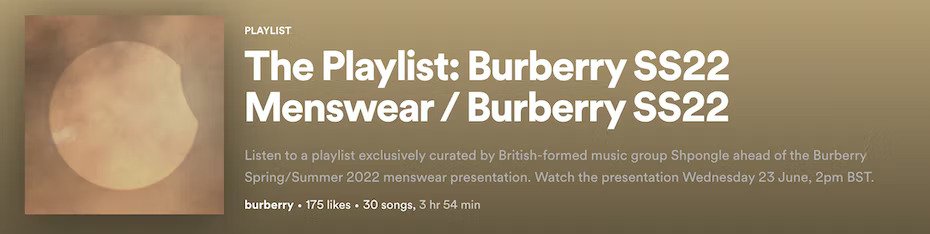 보이지 않는 마케팅 - 오디오 브랜딩 spotify 재생 목록