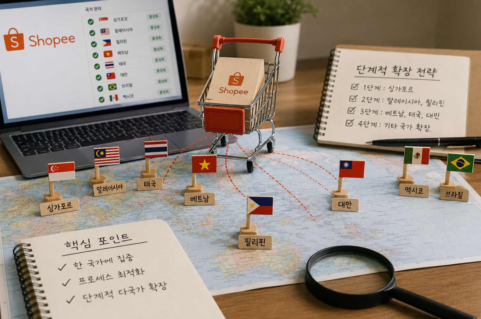 쇼피 판매 국가