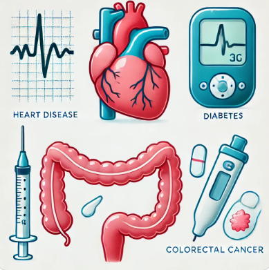 중장년층에 자주 발생하는 질환 이미지