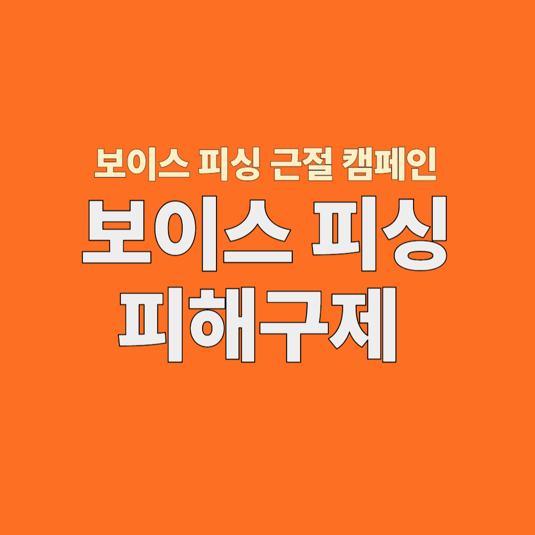 보이스피싱 피해구제 설명