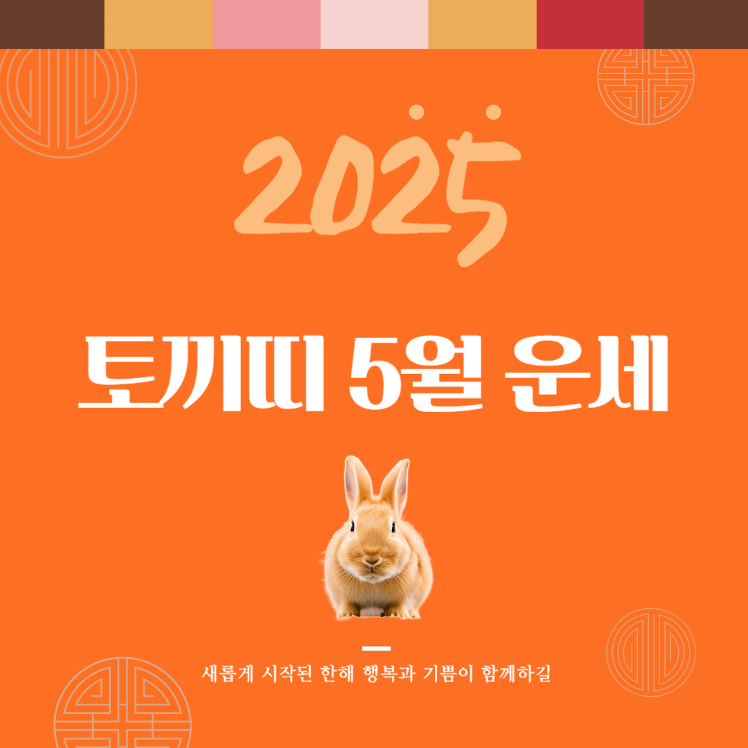2025년 을사년 『토끼띠』 5월 운세 썸네일
