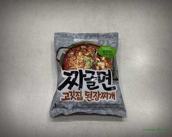 풀무원 짜글면 고깃집 된장찌개 라면 2023년 4월 포장