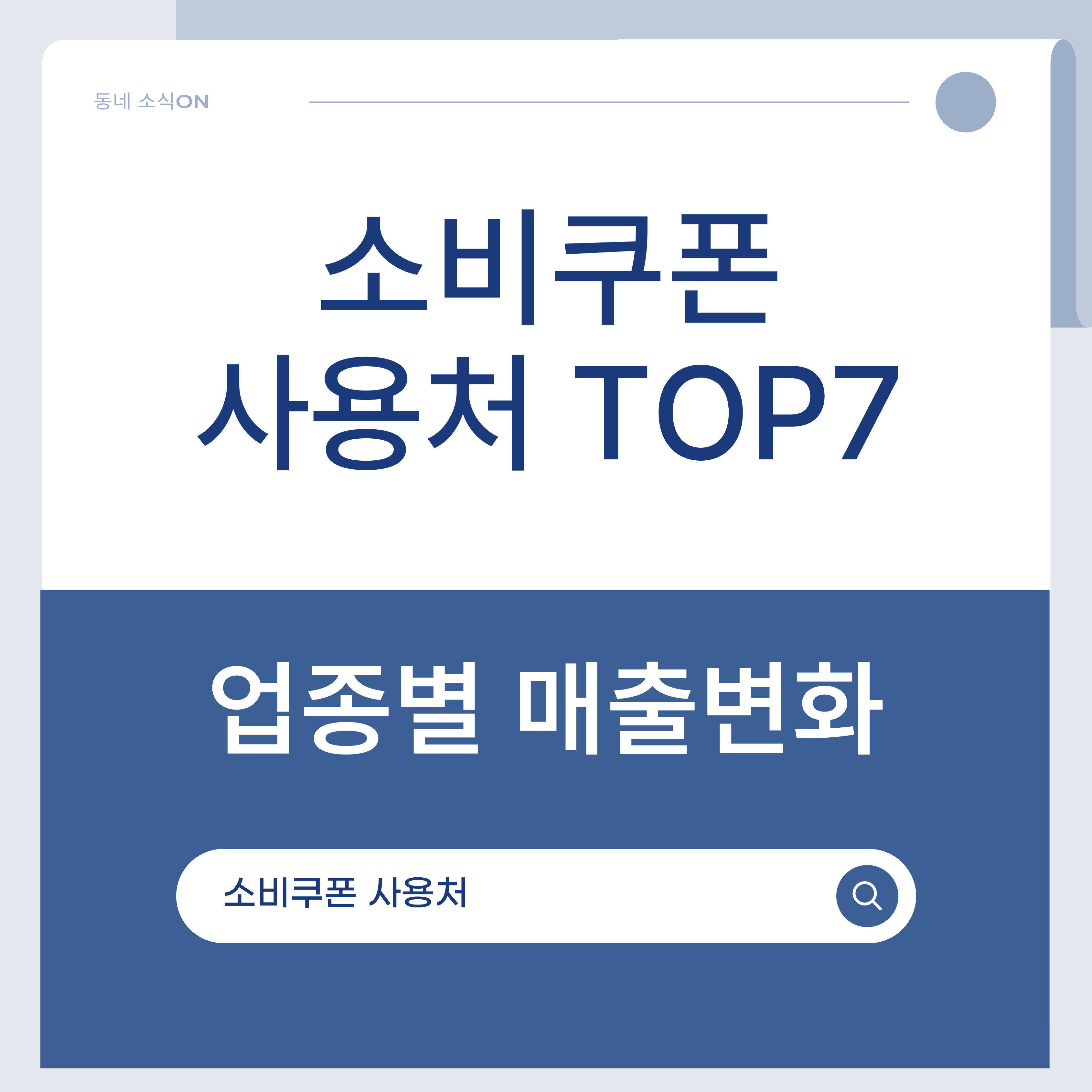 2025 소비 쿠폰 사용처 TOP7, 업종별 매출 변화