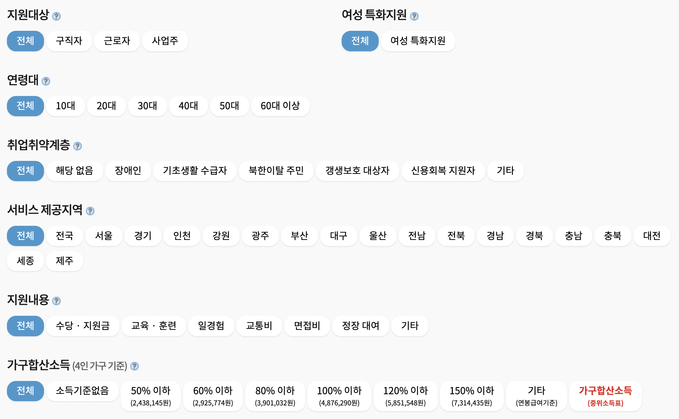 취업지원제도