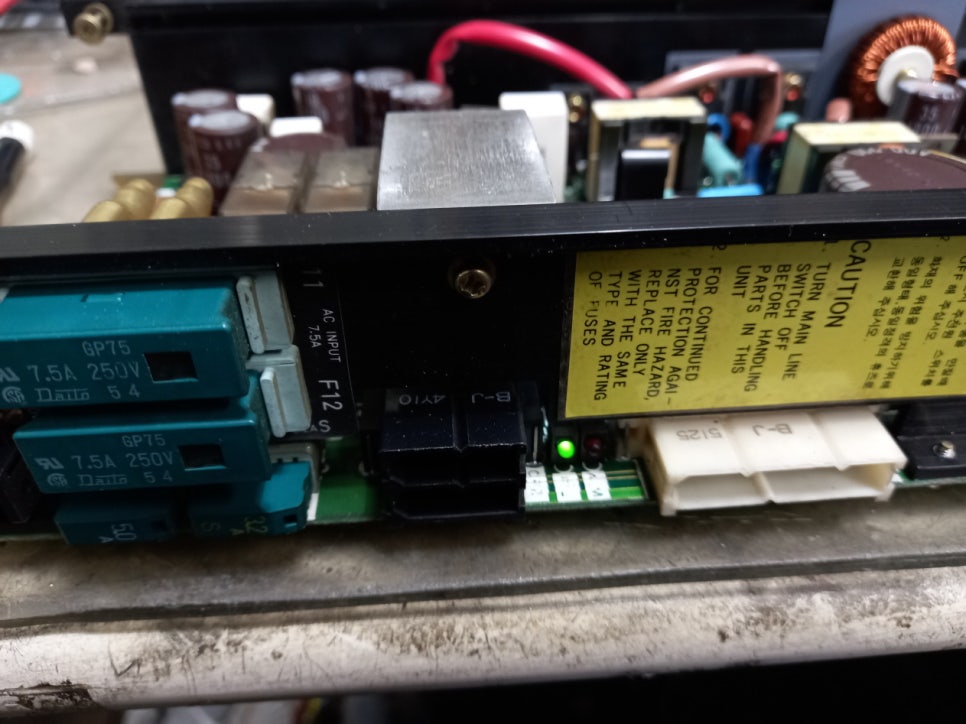화낙(FANUC) 파워서플라이 A16B-1212-0100 -01/ 08A 정상 작동 수리 완료 by 메트영남