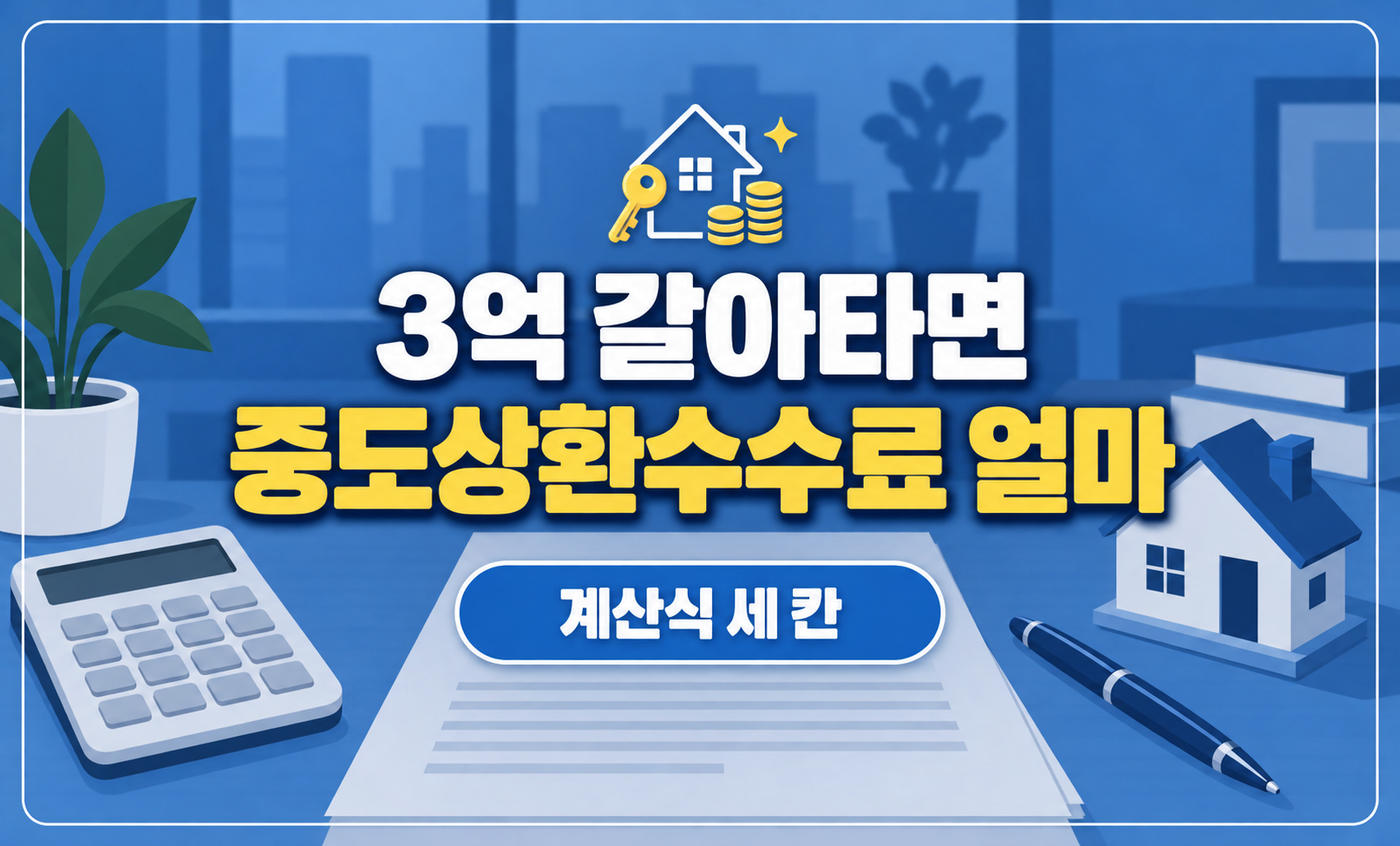 수수료 계산 세 칸