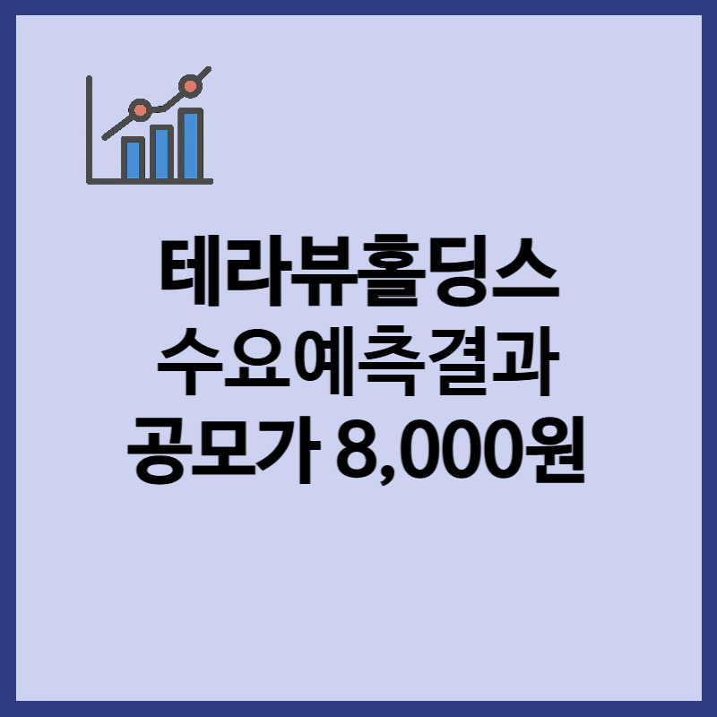 테라뷰홀딩스 수요예측 결과, 공모가 8000원, 상장일 정보