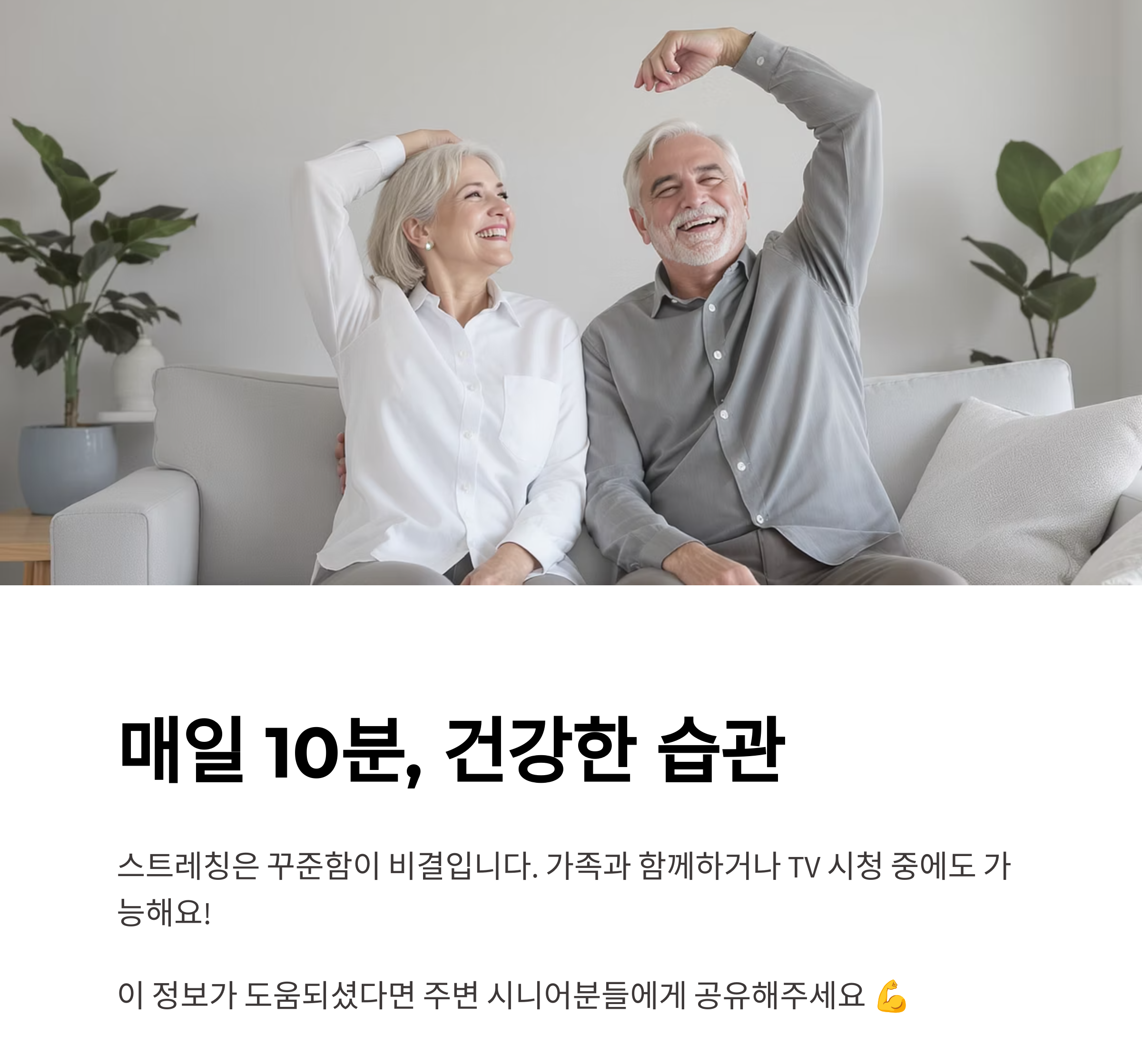 나이 들어도 유연하게! 시니어 스트레칭 루틴으로 활력 찾기