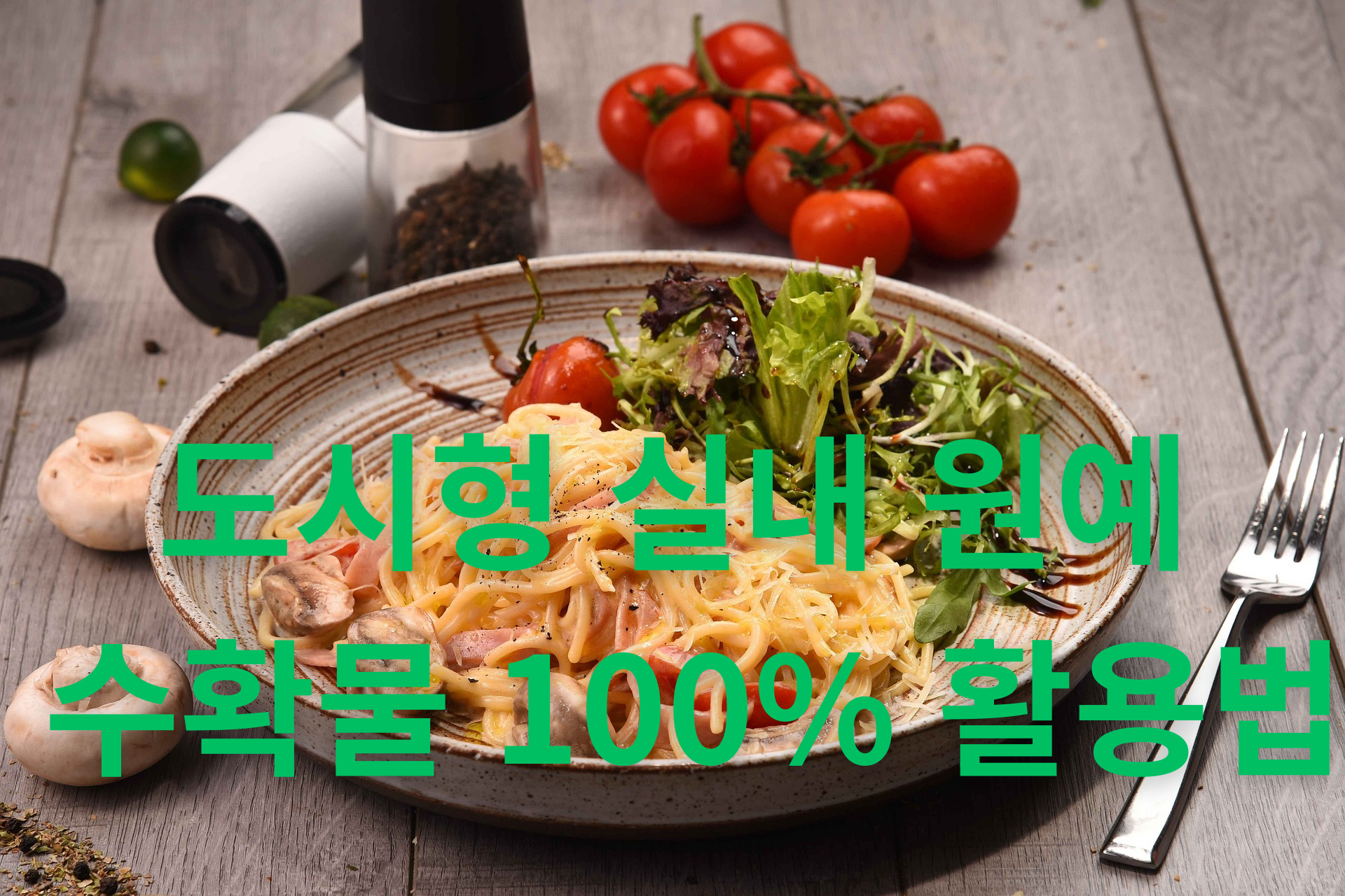 도시형 실내 원예 수확물 100% 활용법